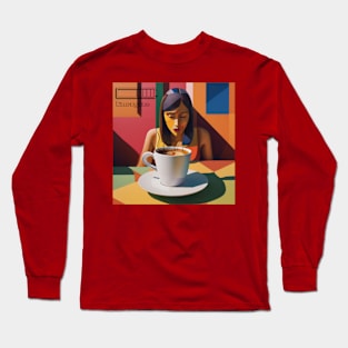 Scented Renewal: The Coffee Elixir Long Sleeve T-Shirt